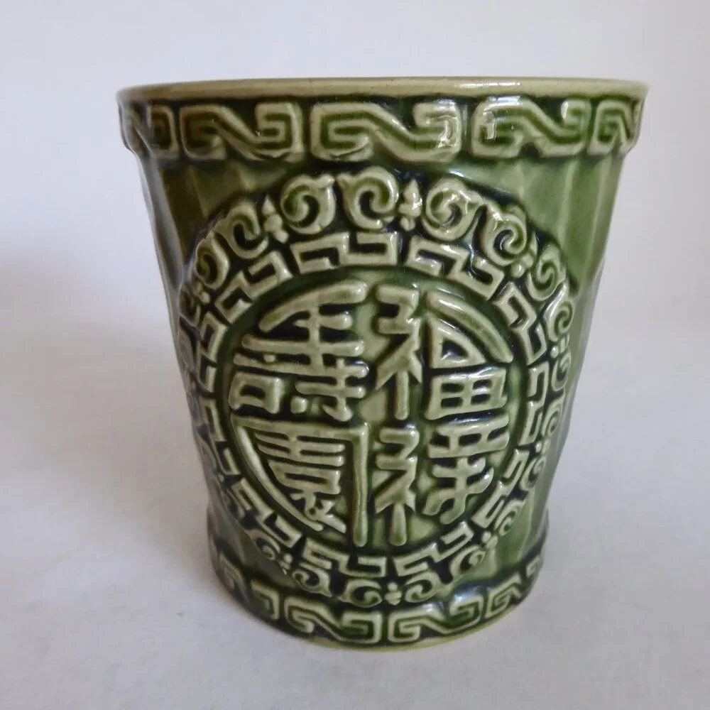 VINTAGE 1967 MANDARIN SAN FRANCISCO CERAMIC TIKI BUCKET MUG OTAGIRI JAPAN